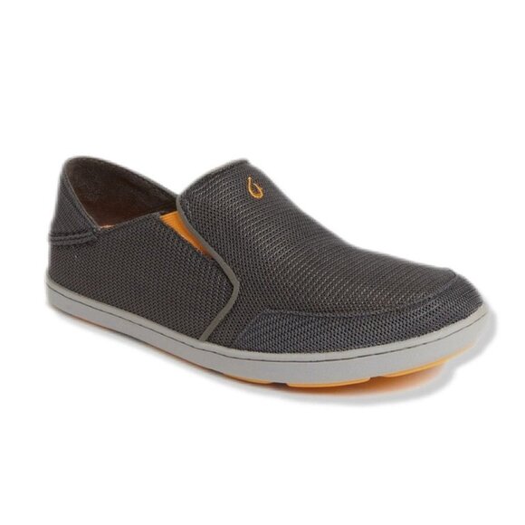 Olukai Noheah Mesh Slip On Shoes in Dark Shadow 9.5 Casual Comfort Cushion Beach - Picture 1 of 14